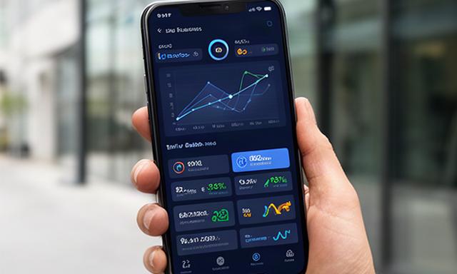 Mobiel dashboard met actuele bedrijfsresultaten onderweg