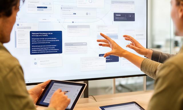 Collega's wijzen taken toe vanuit een gedeeld analysebord